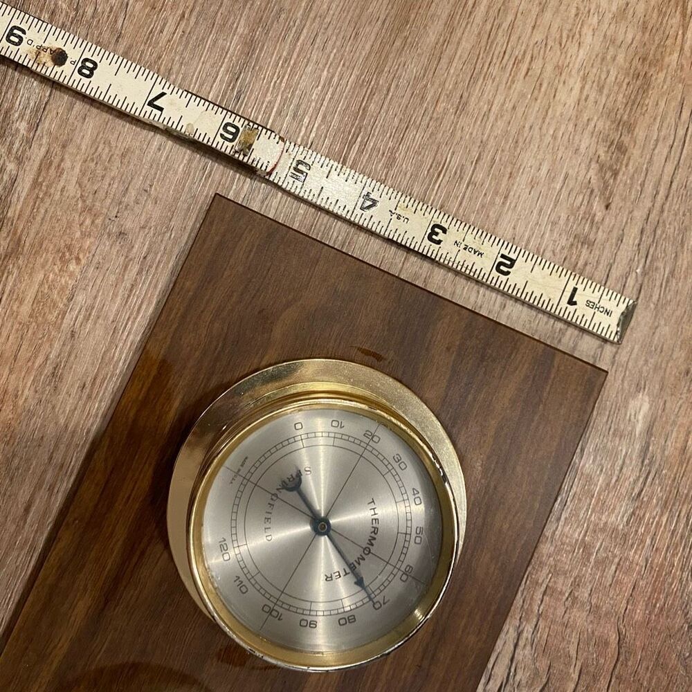 Vintage Springfield Weather Instrument Panel Barometer Temperature Humidity Wall - Picture 6 of 13